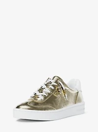 Scotty Embellished Metallic Leather Sneaker