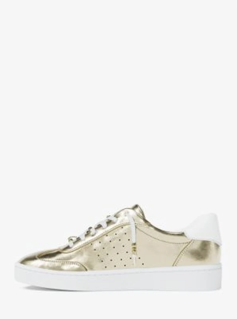 Scotty Embellished Metallic Leather Sneaker