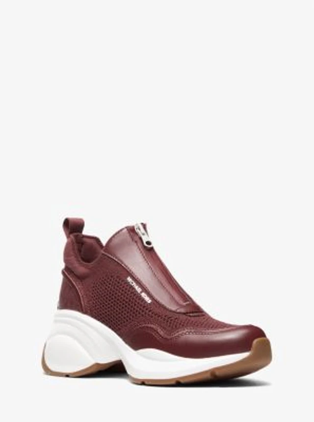 Michael Kors Zuma Mixed-Media Trainer Arden Fair