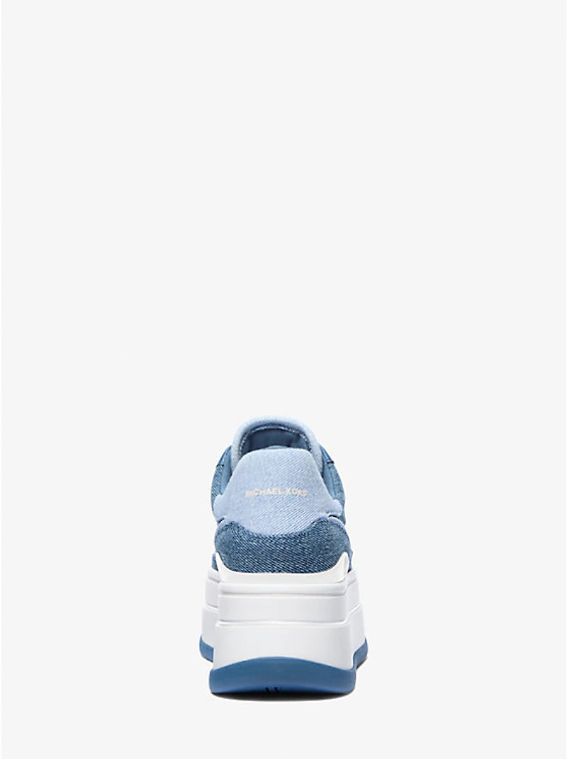 Hayes Two-Tone Denim Platform Sneaker