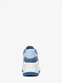 Hayes Two-Tone Denim Platform Sneaker