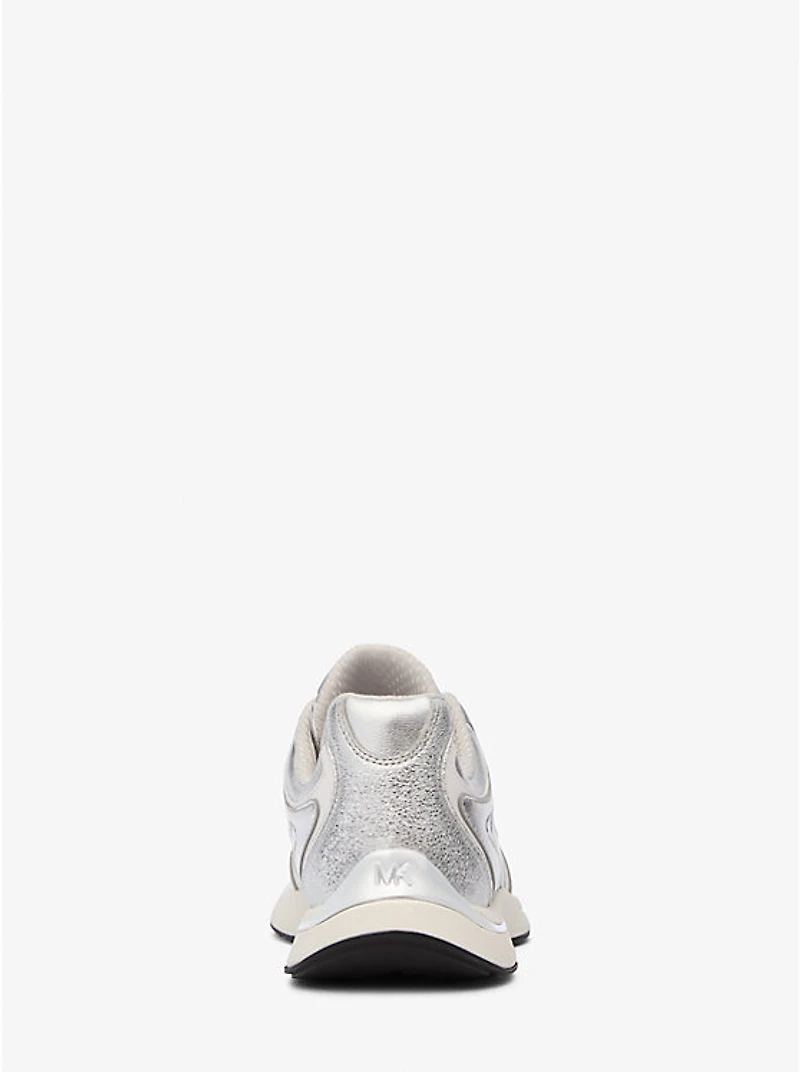 Riley Metallic Leather Trainer