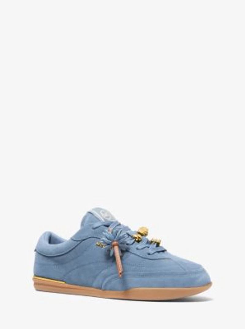 Nolan Embellished Suede Sneaker