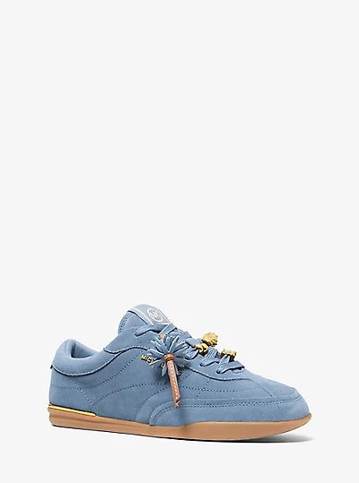Nolan Embellished Suede Sneaker