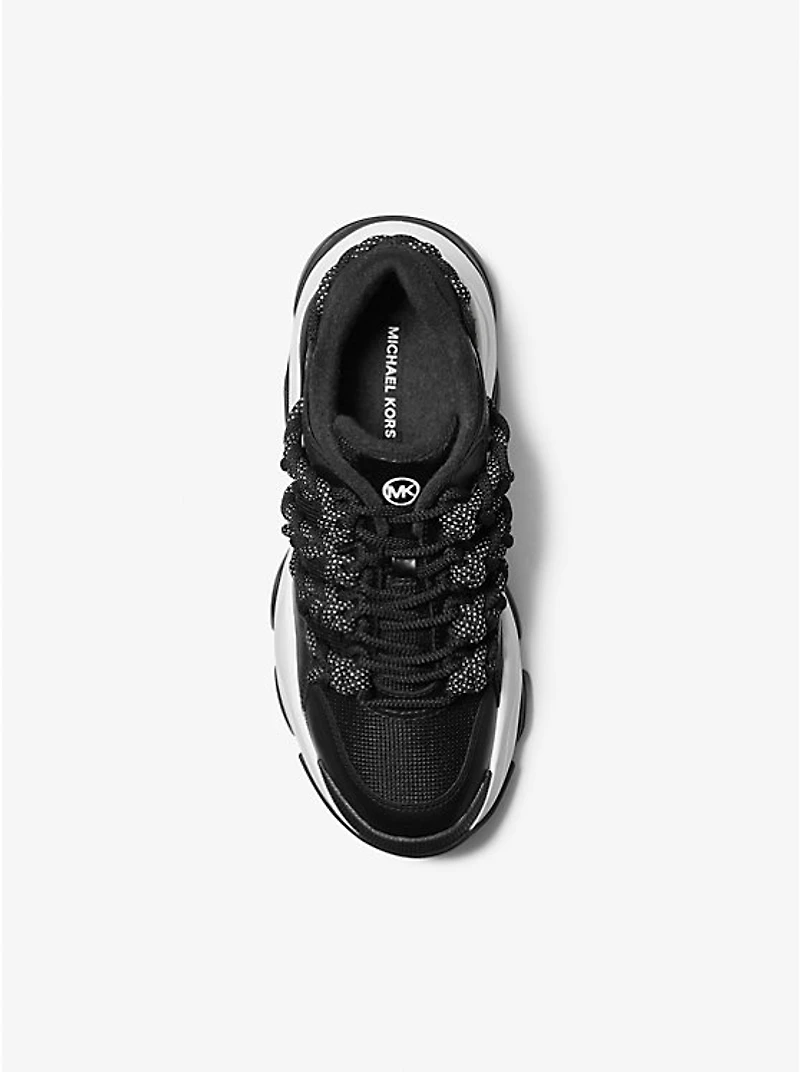 Atlas Cord Leather and Mesh Trainer