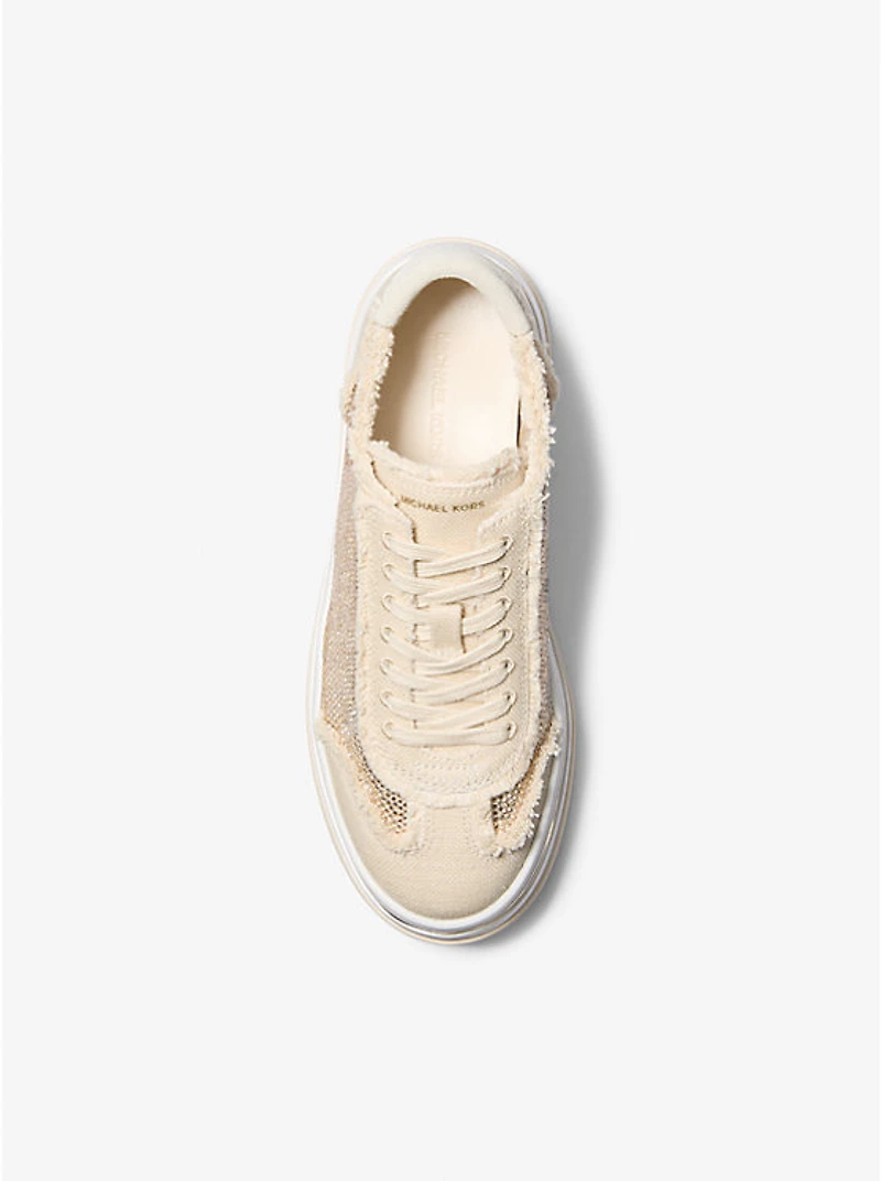 Hayes Embellished Linen Blend Sneaker
