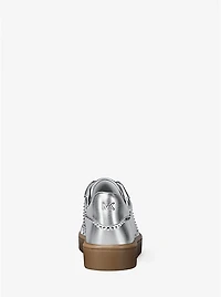 Scotty Embellished Metallic Leather Sneaker