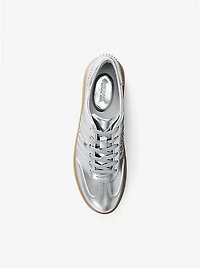 Scotty Embellished Metallic Leather Sneaker