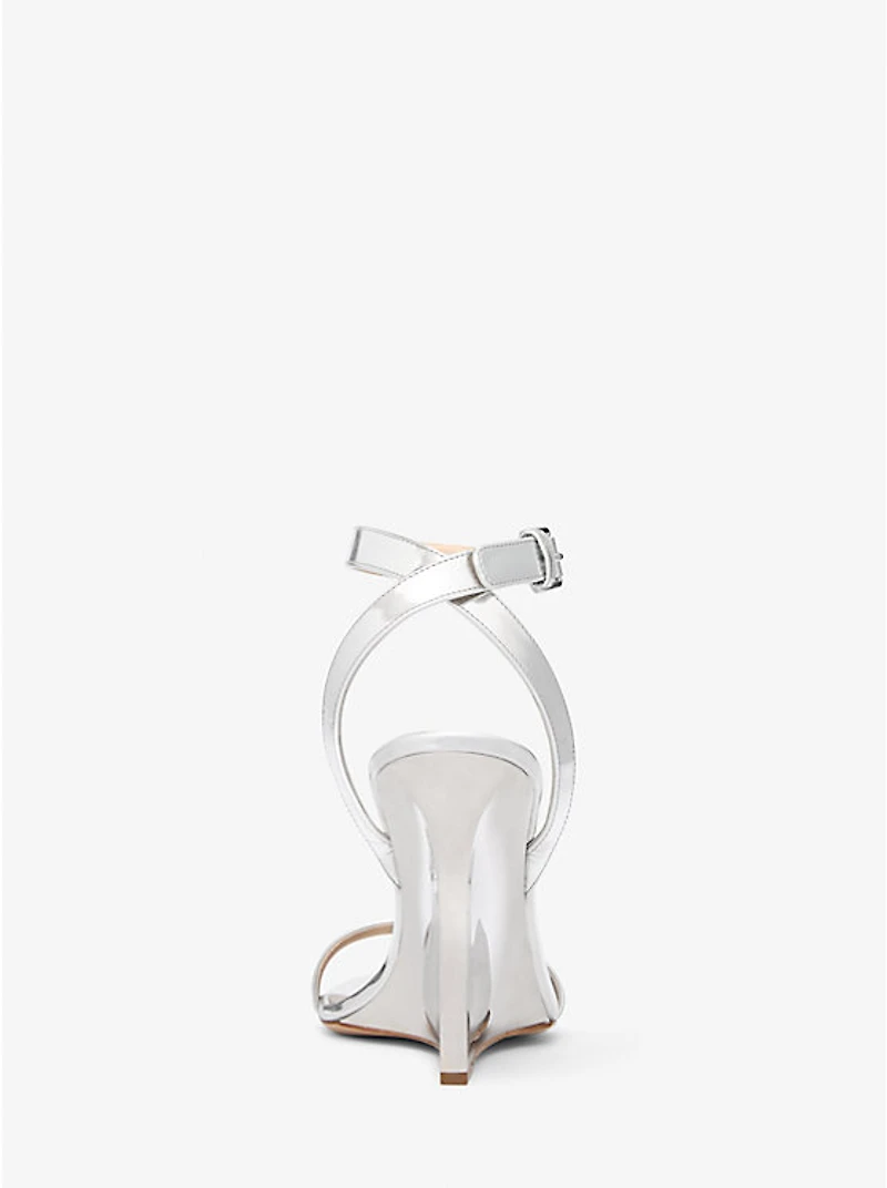 Claudia Specchio Leather Wedge Sandal