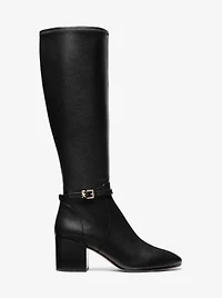 Ella Wide Calf Block Heel Boot