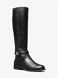Mindy Leather Wide Calf Boot