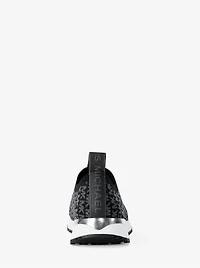Bodie Metallic Logo Knit Slip-On Sneaker