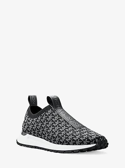 Bodie Metallic Logo Knit Slip-On Sneaker