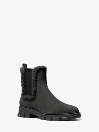 Ridley Suede and Faux Shearling Boot