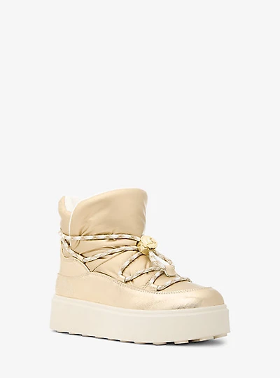 Romey Metallic Lace-Up Boot