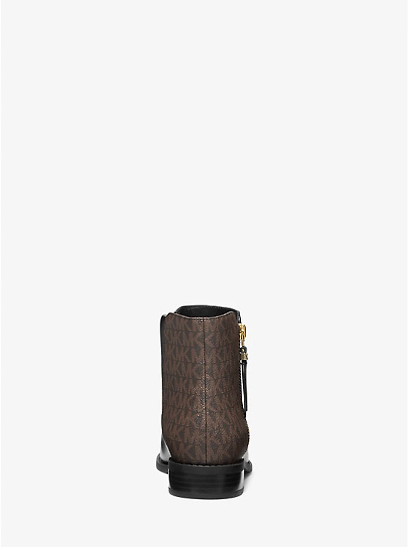 Britt Signature Logo Trim Ankle Boot