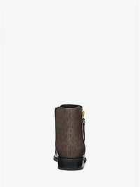 Britt Signature Logo Trim Ankle Boot
