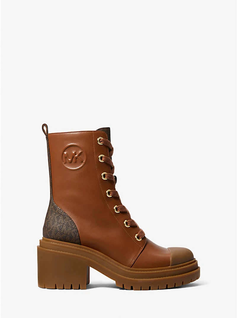 Hanley Leather and Signature Logo Trim Boot