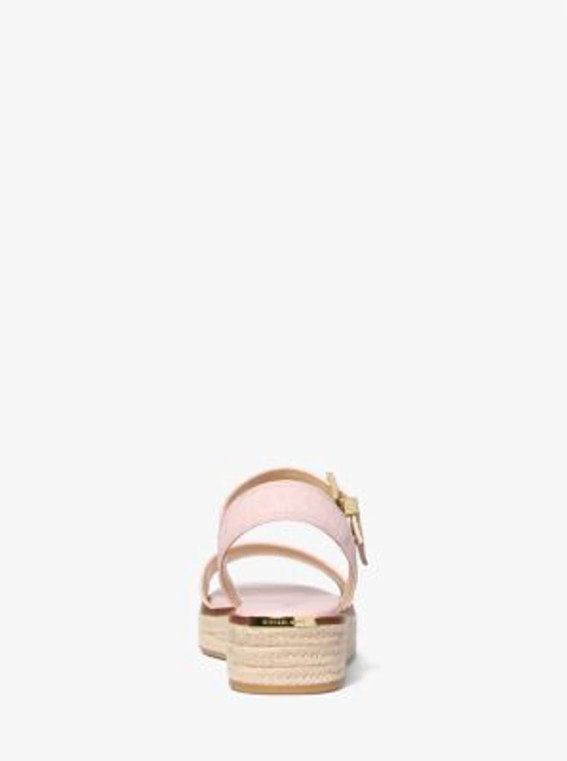 Richie Signature Logo Platform Espadrille Sandal