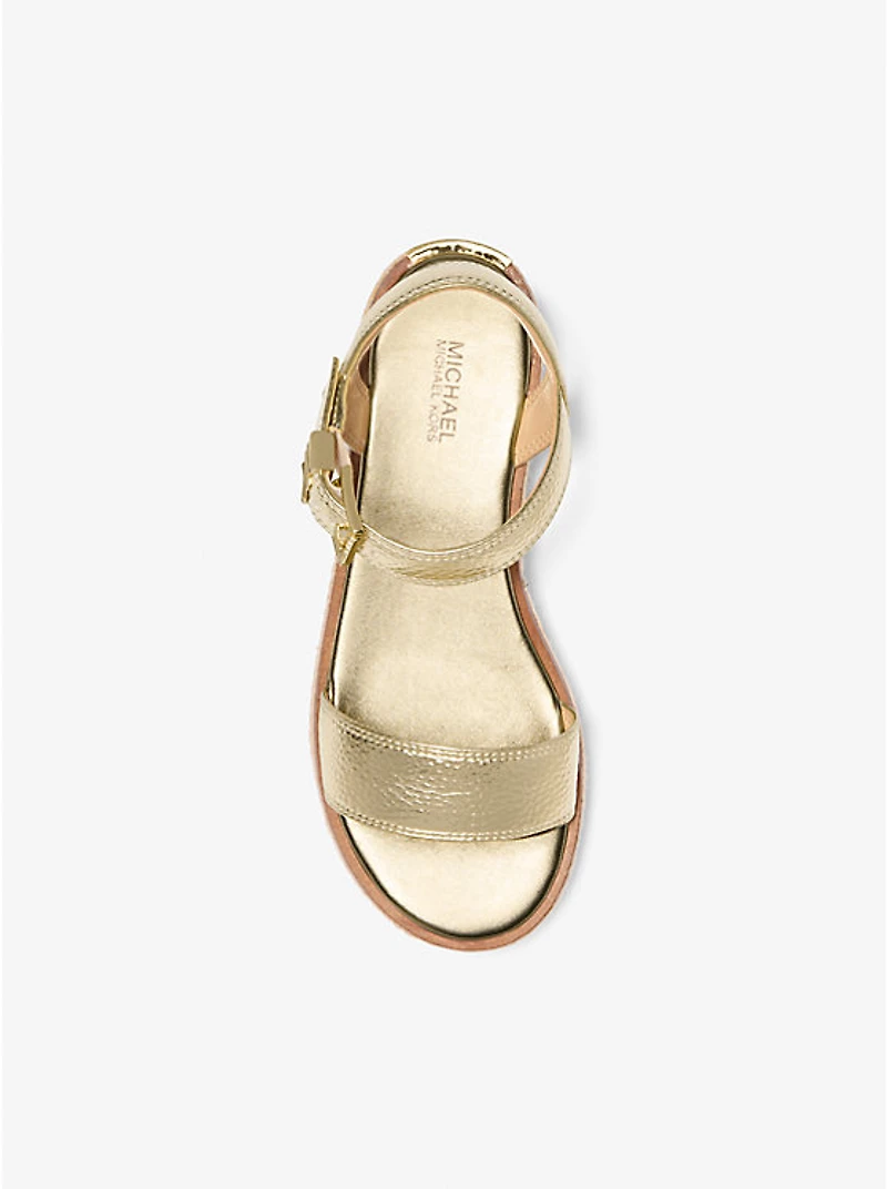Richie Metallic Platform Espadrille Sandal