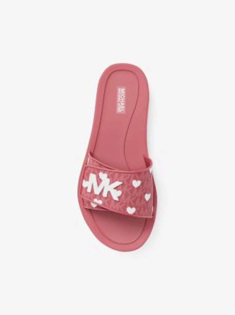 Palmer Printed Signature Logo Slide Sandal