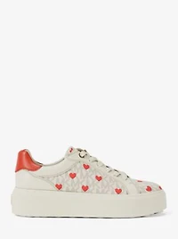 Romey Printed Signature Logo Platform Sneaker