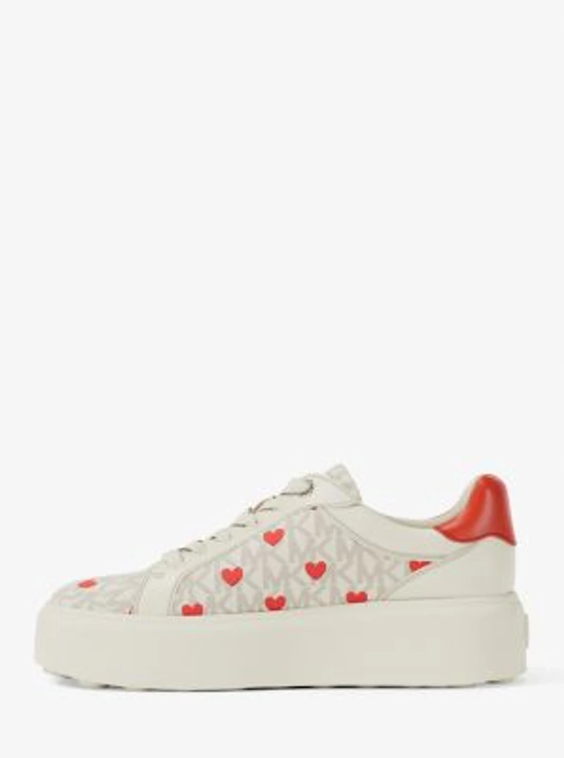 Romey Printed Signature Logo Platform Sneaker
