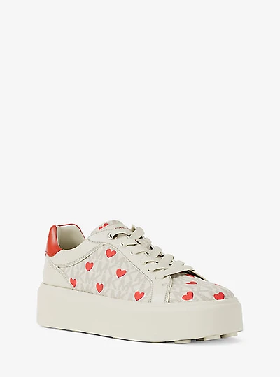 Romey Printed Signature Logo Platform Sneaker