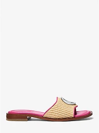 Hannah Straw Slide Sandal