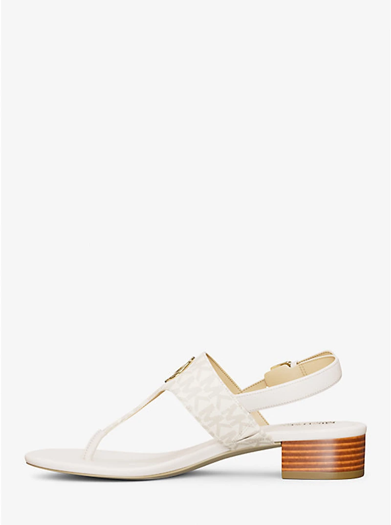 Hannah Signature Logo T-Strap Sandal