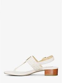 Hannah Signature Logo T-Strap Sandal