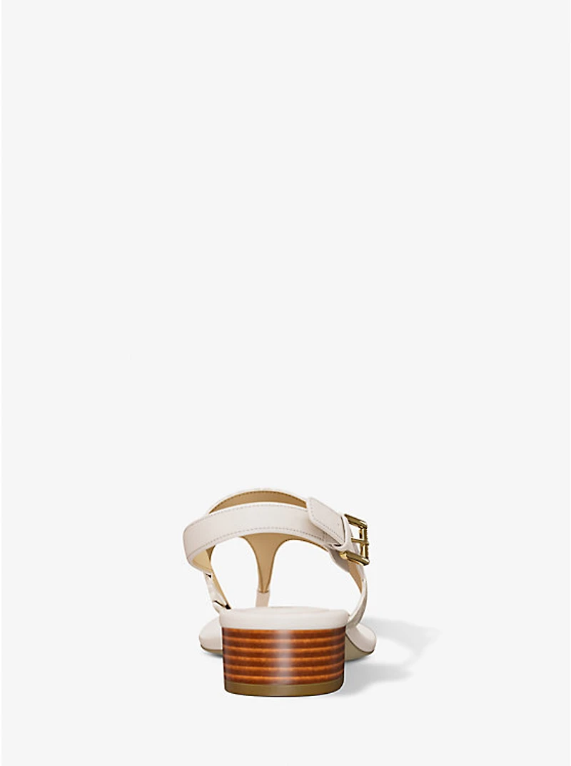 Hannah Signature Logo T-Strap Sandal
