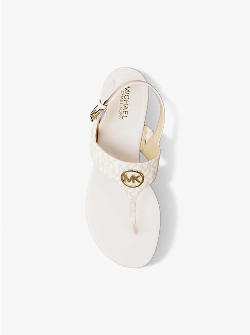 Hannah Signature Logo T-Strap Sandal
