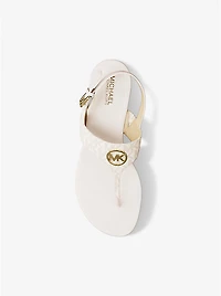 Hannah Signature Logo T-Strap Sandal
