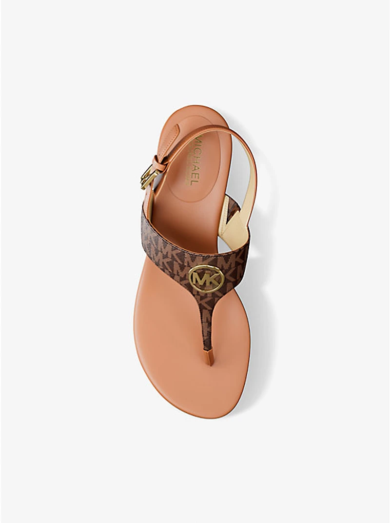 Hannah Signature Logo T-Strap Sandal