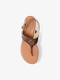 Hannah Signature Logo T-Strap Sandal