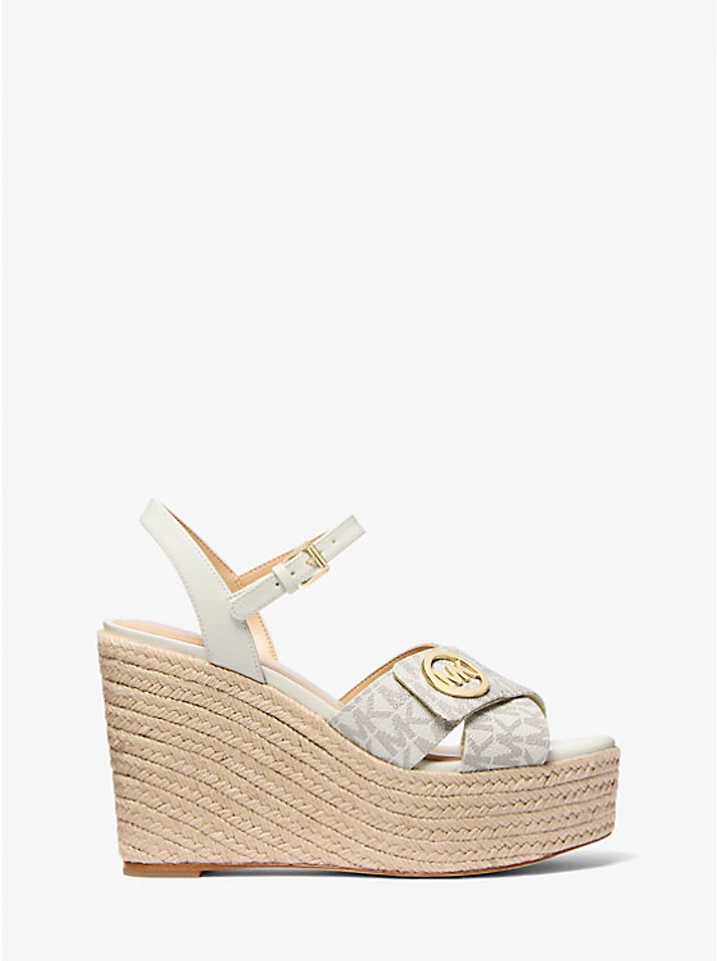Hannah Signature Logo Wedge Sandal