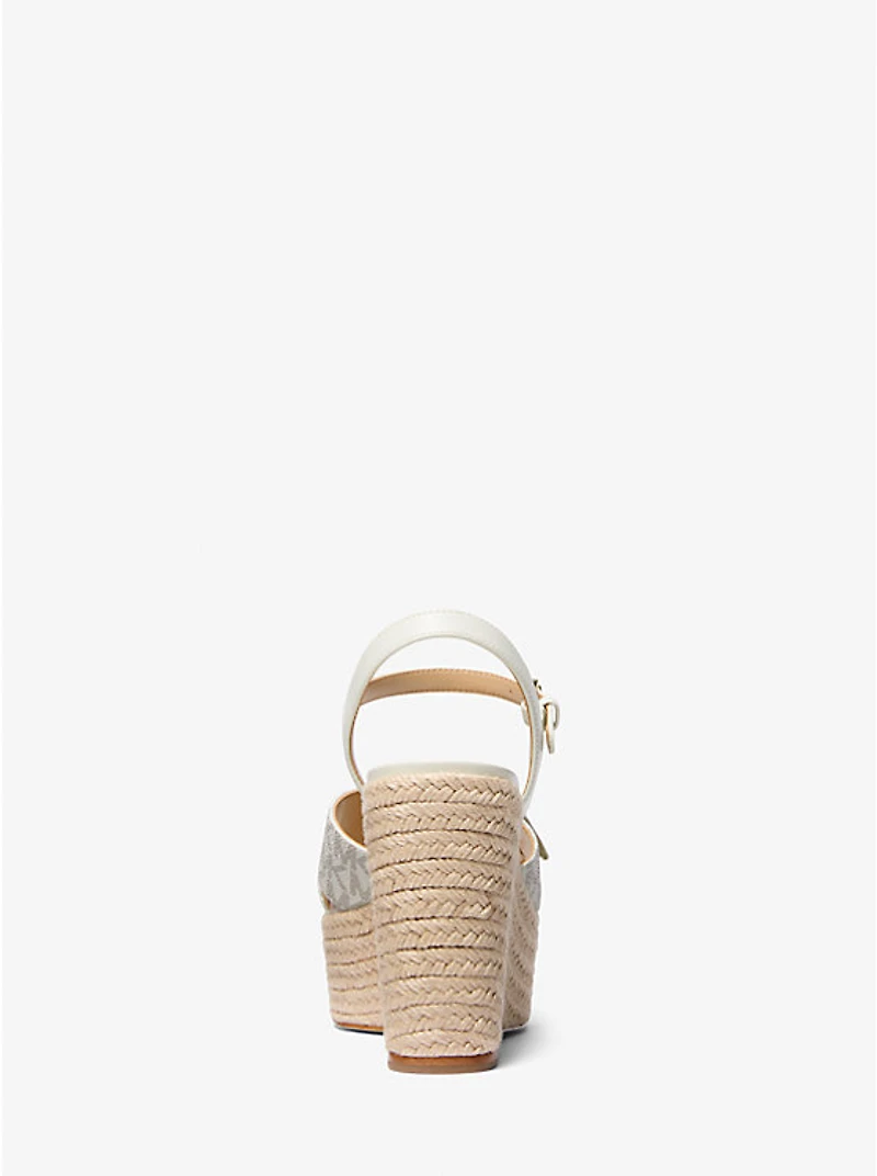 Hannah Signature Logo Wedge Sandal