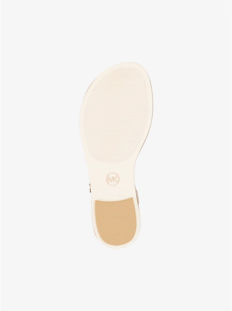 Mallory Signature Logo T-Strap Sandal