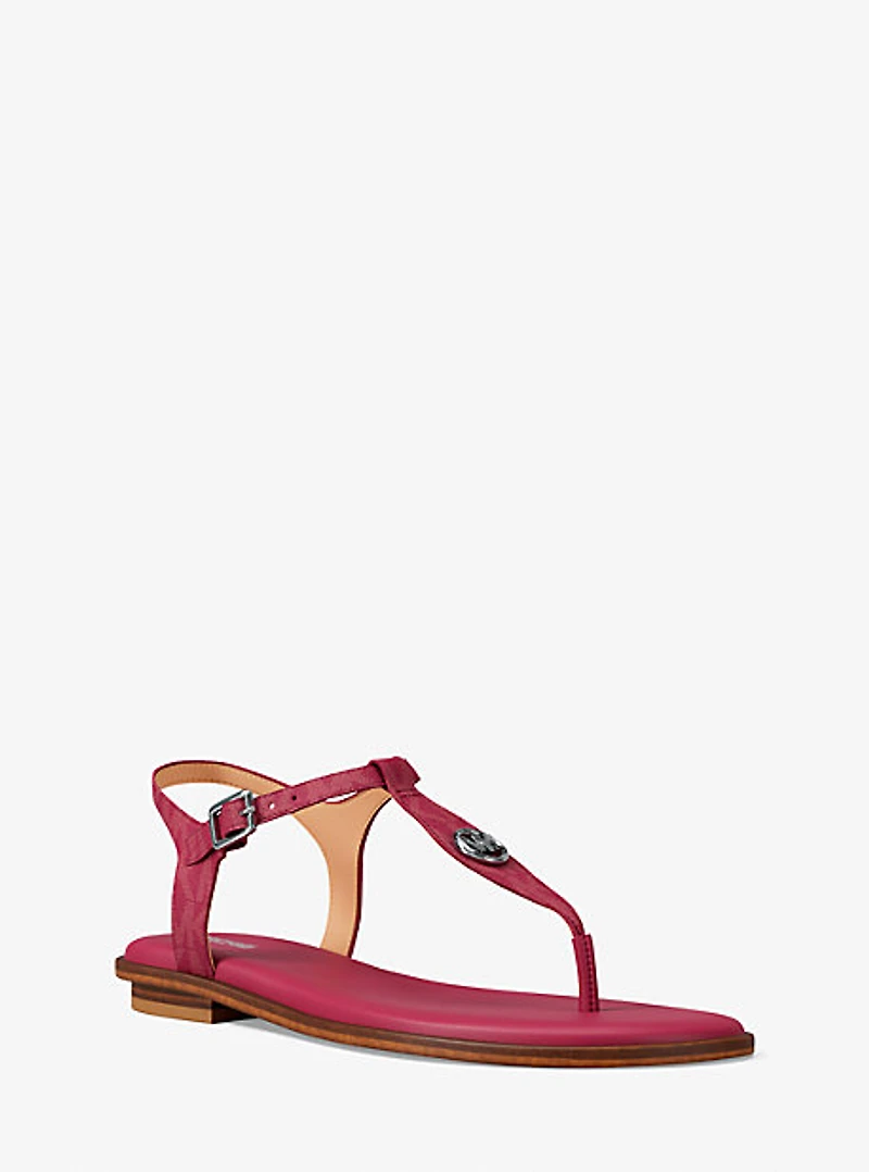 Mallory Signature Logo T-Strap Sandal