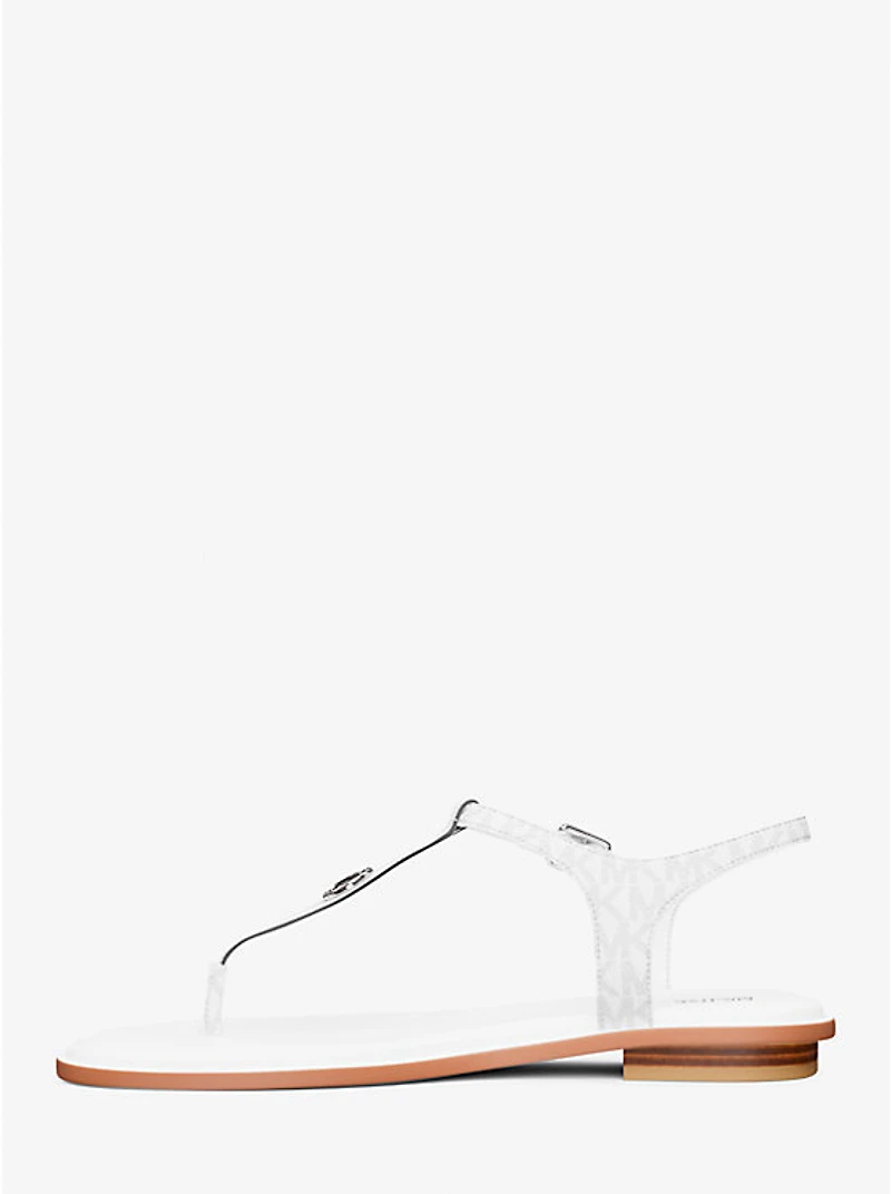 Mallory Signature Logo T-Strap Sandal