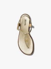 Mallory Metallic T-Strap Sandal