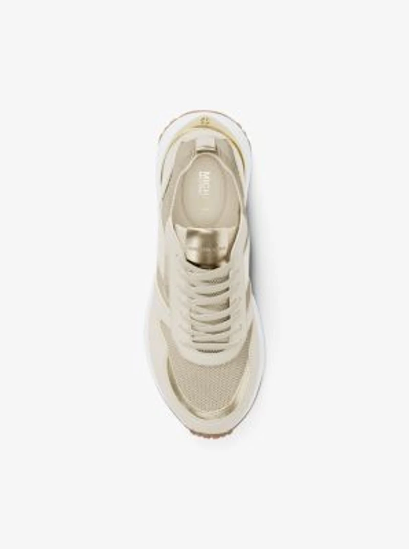 Jesse Metallic Stretch Knit Trainer