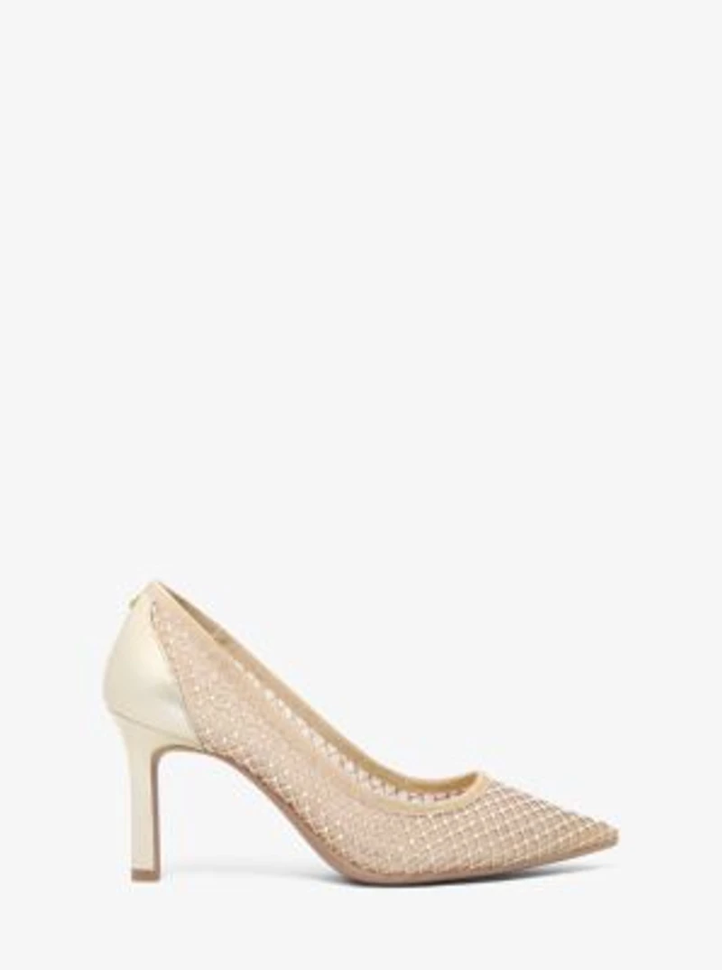 Willa Embellished Mesh Pump