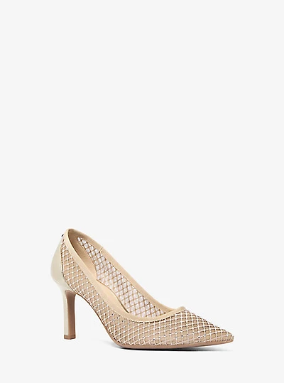 Willa Embellished Mesh Pump