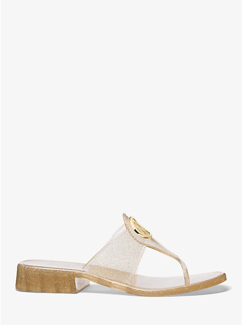 Hannah Glitter Jelly Thong Sandal