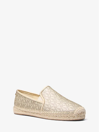 Hastings Metallic Signature Logo Espadrille
