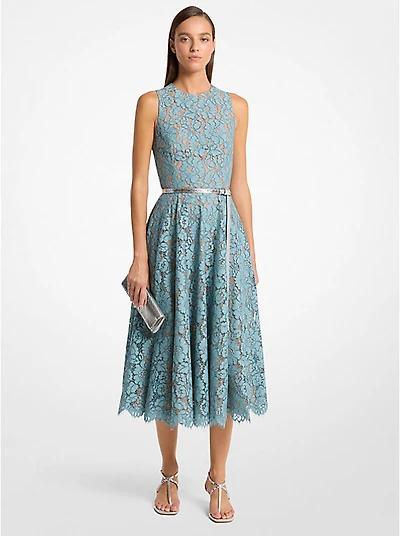 Cotton Blend Floral Lace Dance Dress