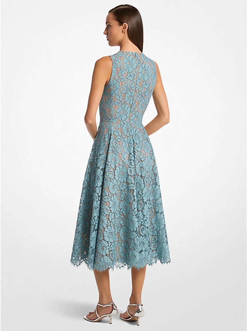 Cotton Blend Floral Lace Dance Dress