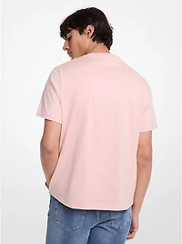 Logo Embossed Cotton T-Shirt